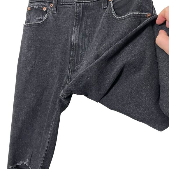 Abercrombie & Fitch Distressed Straight Jeans Women’s Size 27 Short Cropped - Picture 5 of 12